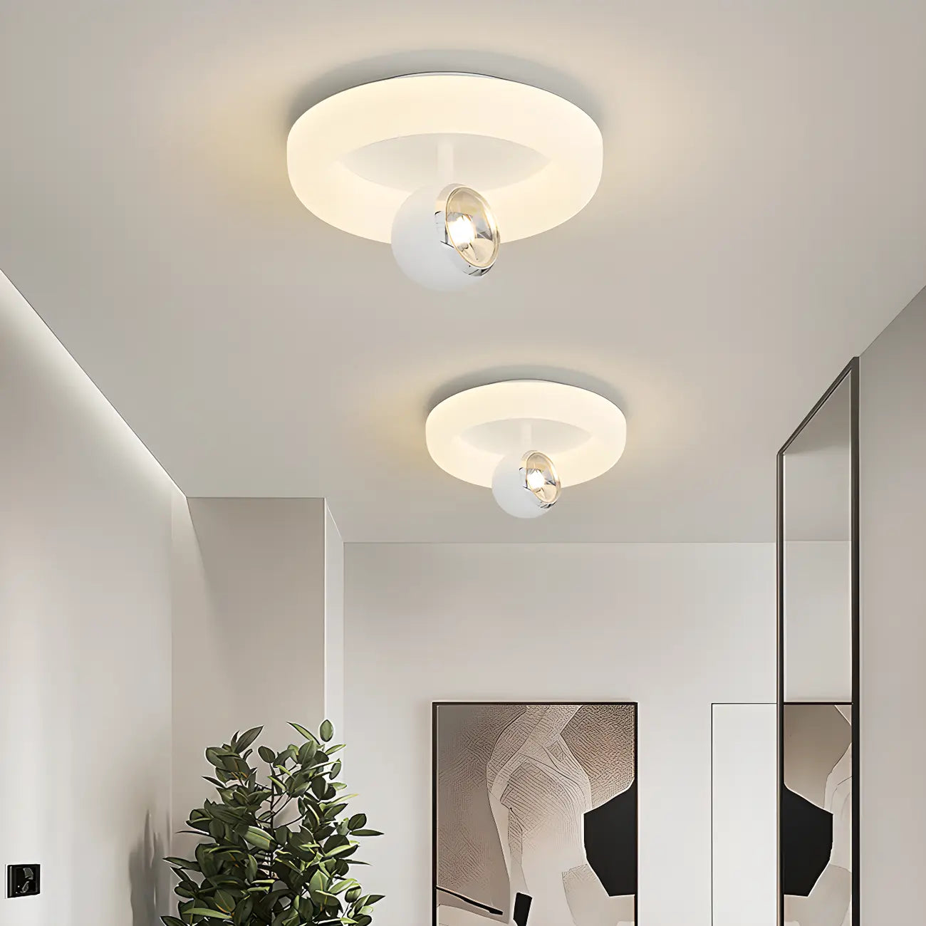 5 to 9 Inch Modern LED Flush Mount Ceiling Light for Entryway