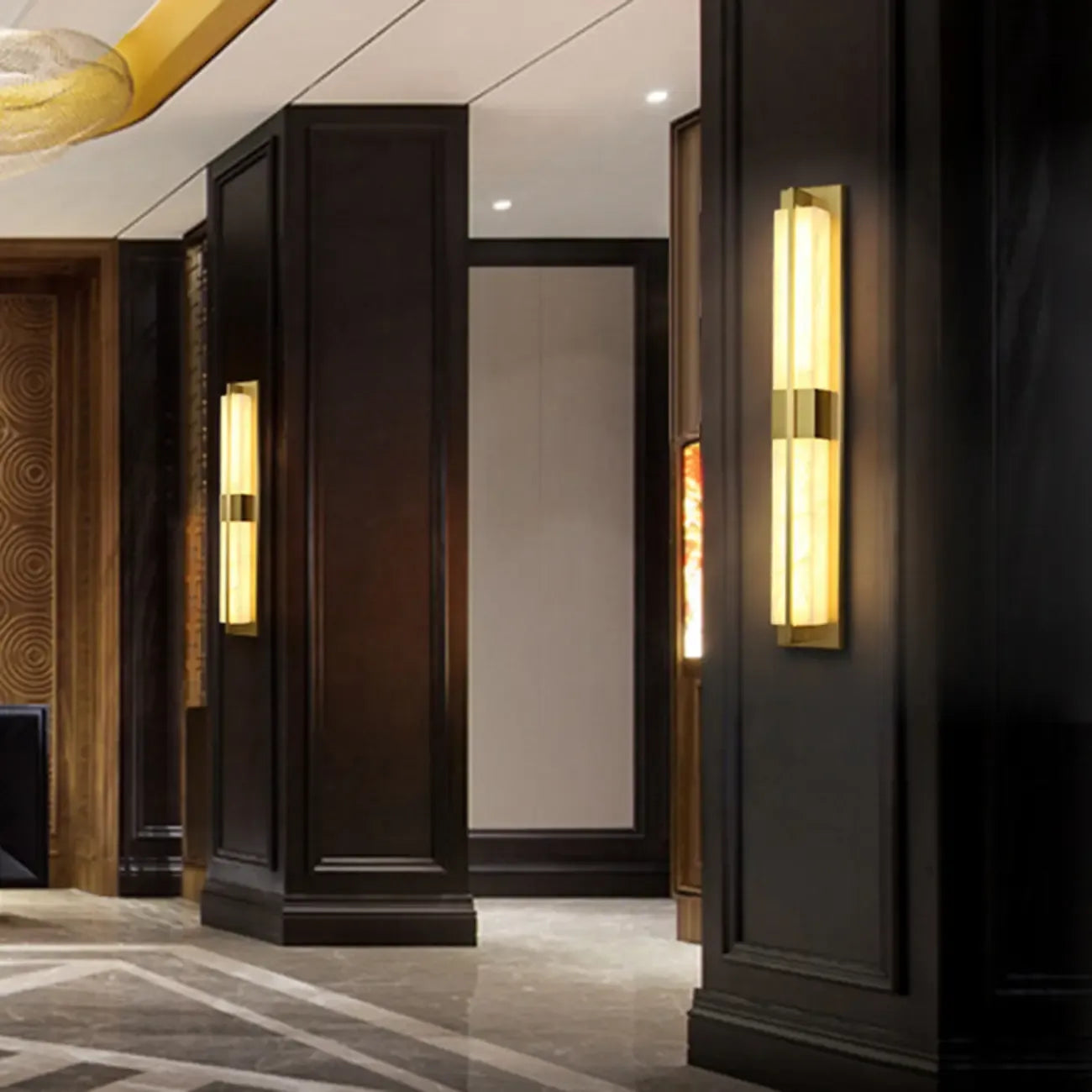 Modern Art Alloy Rectangular Wall light