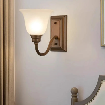Classic Modern Bell Glass Wall Vanity Light for Bathroom