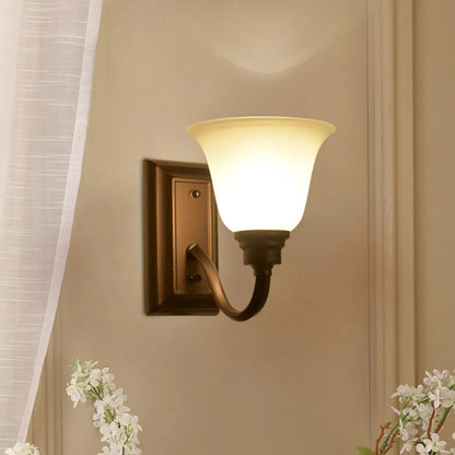 Classic Modern Bell Glass Wall Vanity Light for Bathroom