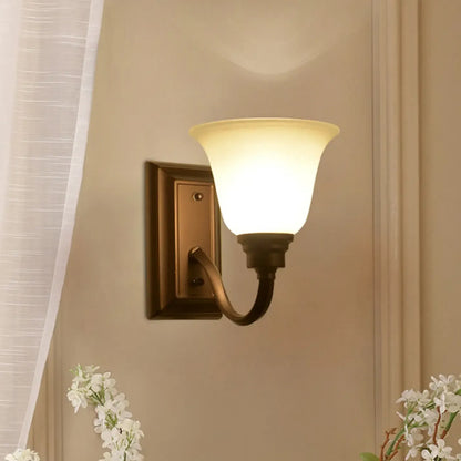 Classic Modern Bell Glass Wall Vanity Light for Bathroom