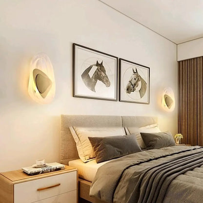 Post-Modern Crystal LED Wall Sconce for Living Room Decor