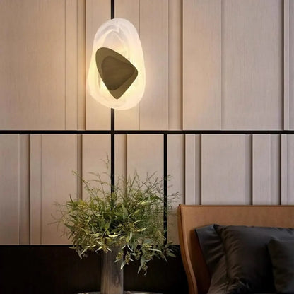 Post-Modern Crystal LED Wall Sconce for Living Room Decor