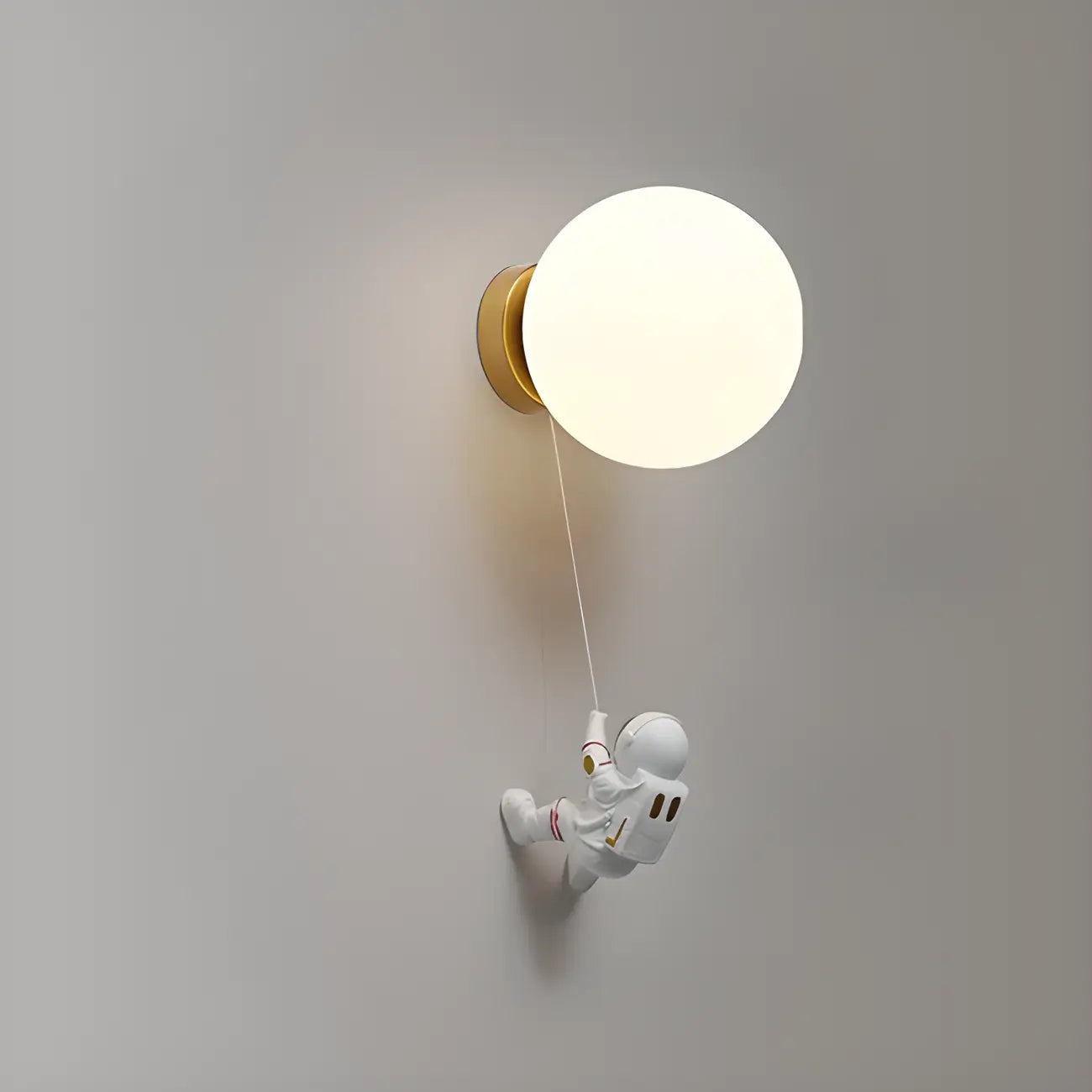 Kids Astronaut Globe LED Wall Sconce for Bedroom Lighting