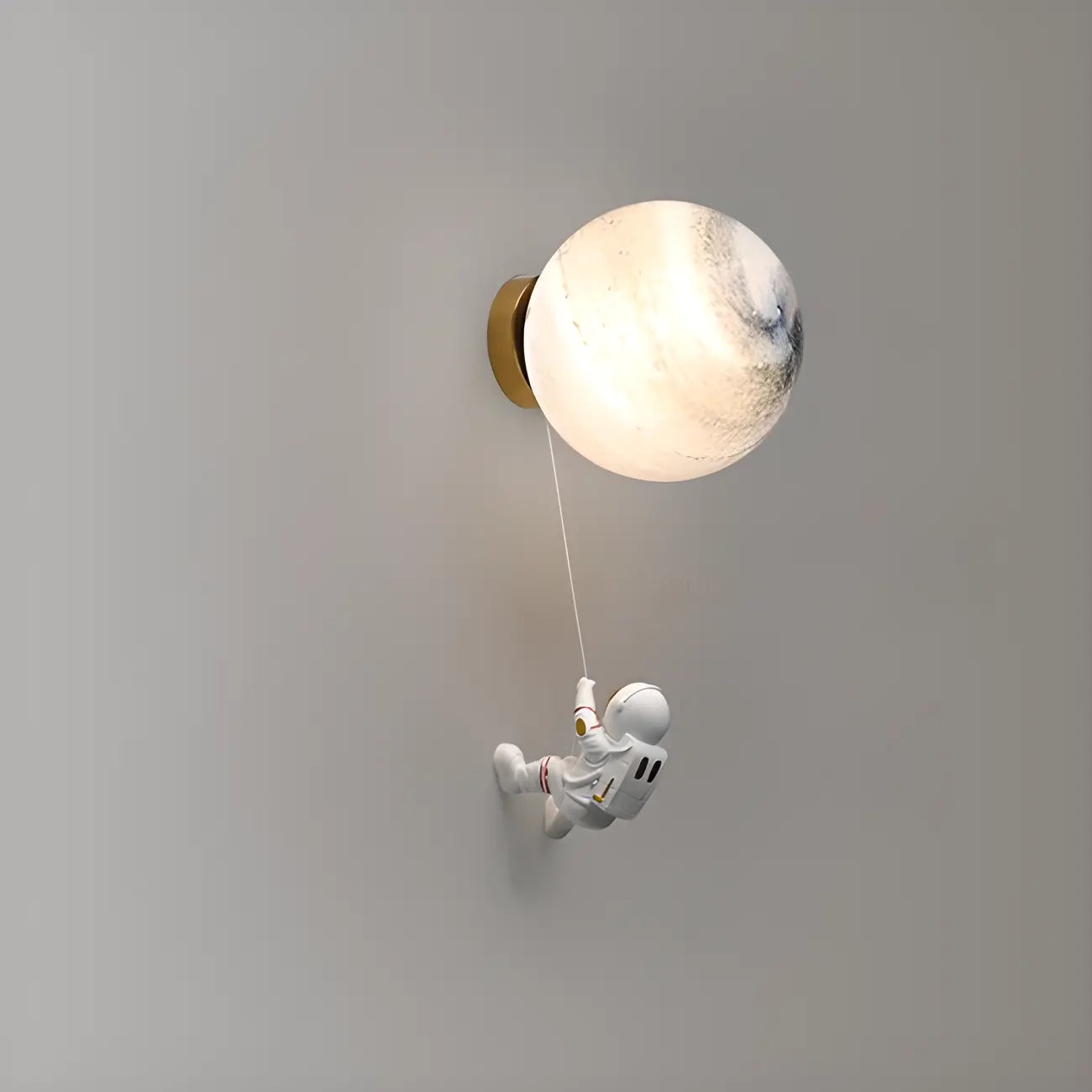 Kids Astronaut Globe LED Wall Sconce for Bedroom Lighting