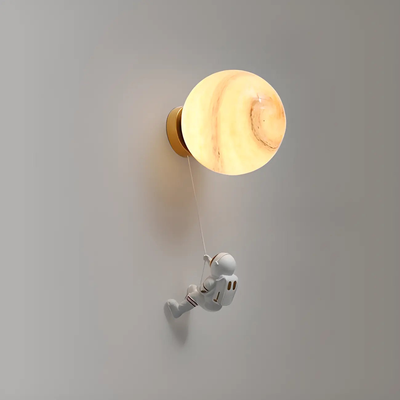 Kids Astronaut Globe LED Wall Sconce for Bedroom Lighting