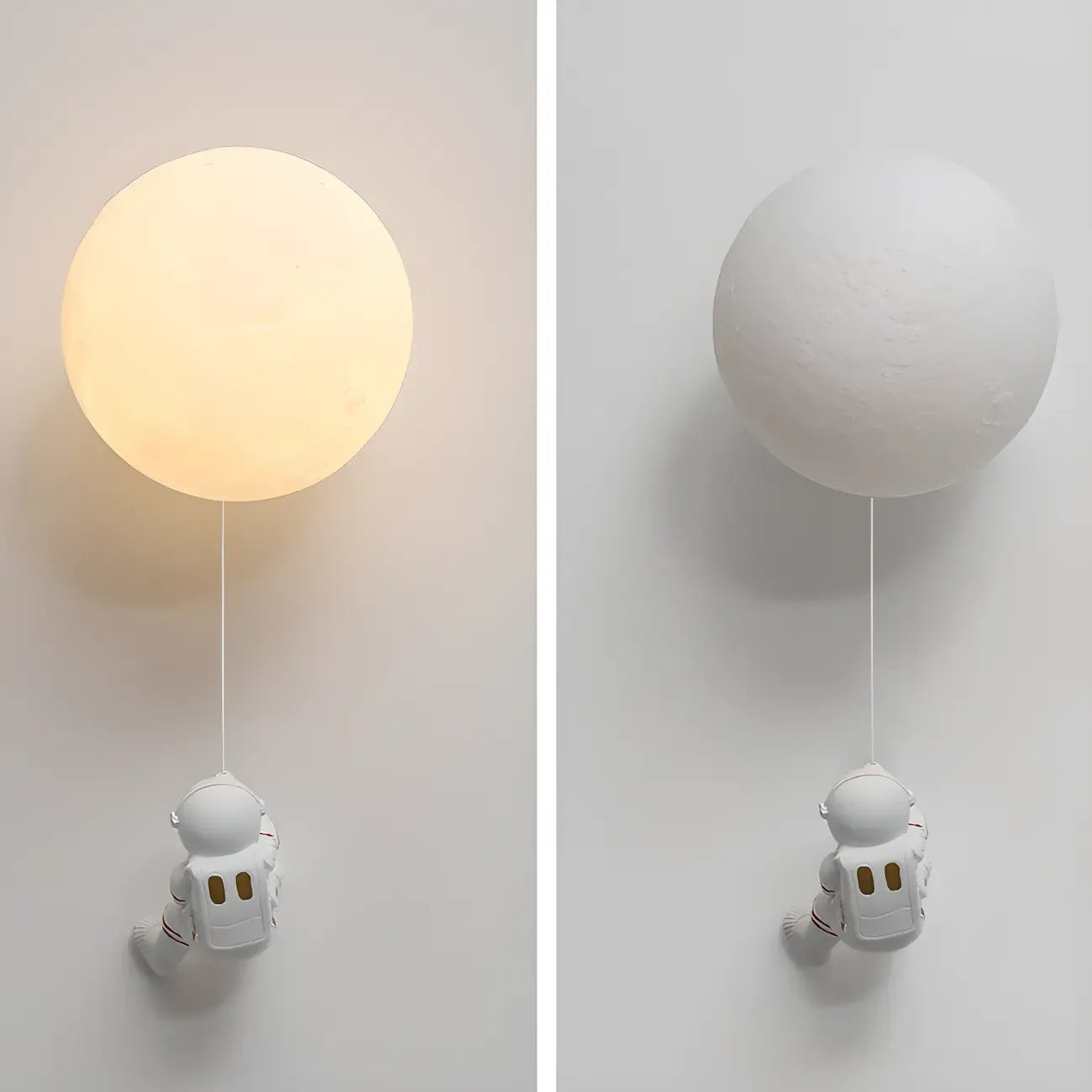 Kids Astronaut Globe LED Wall Sconce for Bedroom Lighting