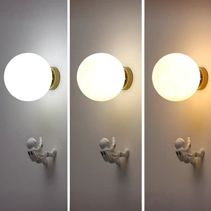 Kids Astronaut Globe LED Wall Sconce for Bedroom Lighting