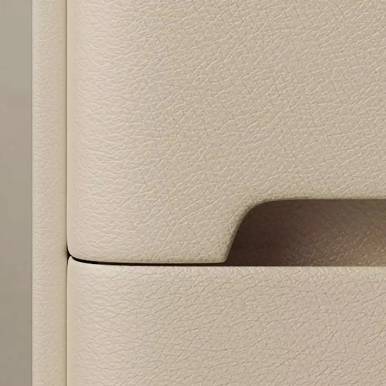 Modern Bedside Table with Marble Top & Storage Drawers