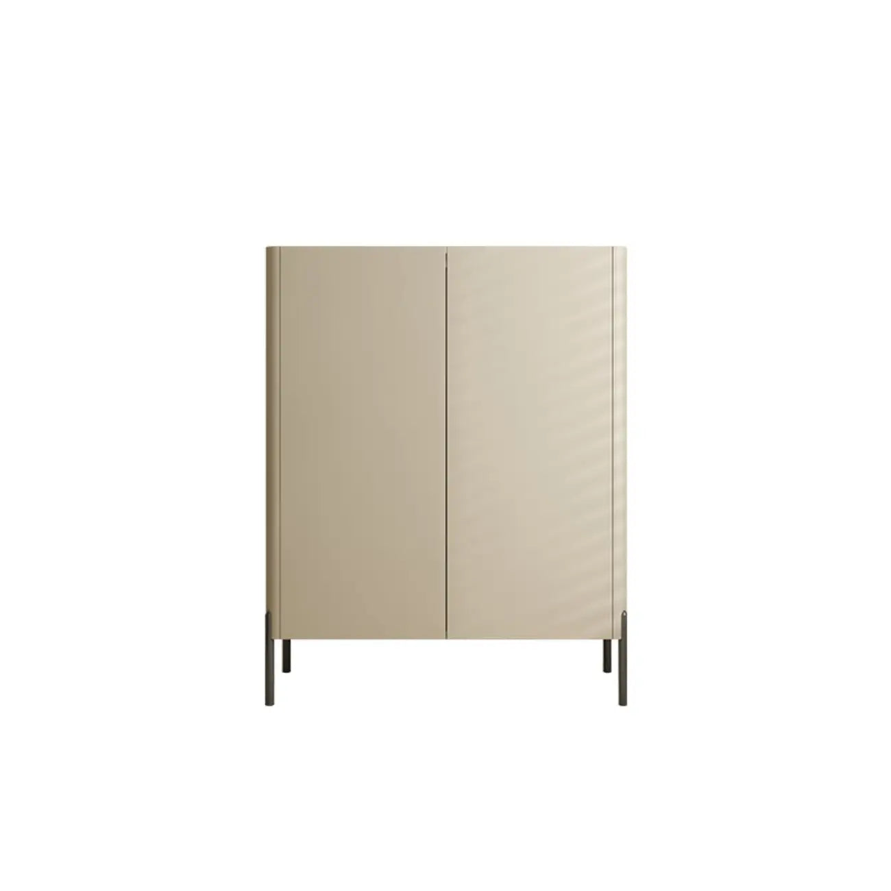 Coffee Solid Wood Shoe Cabinet with Adjustable Shelves