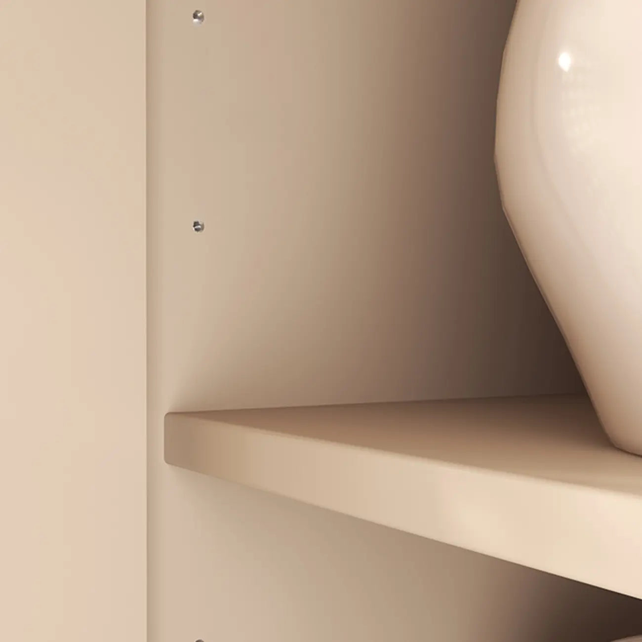 Coffee Solid Wood Shoe Cabinet with Adjustable Shelves