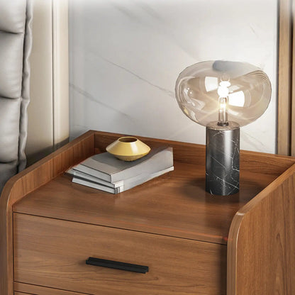 Modern Wooden Bedside Table with Storage Drawer