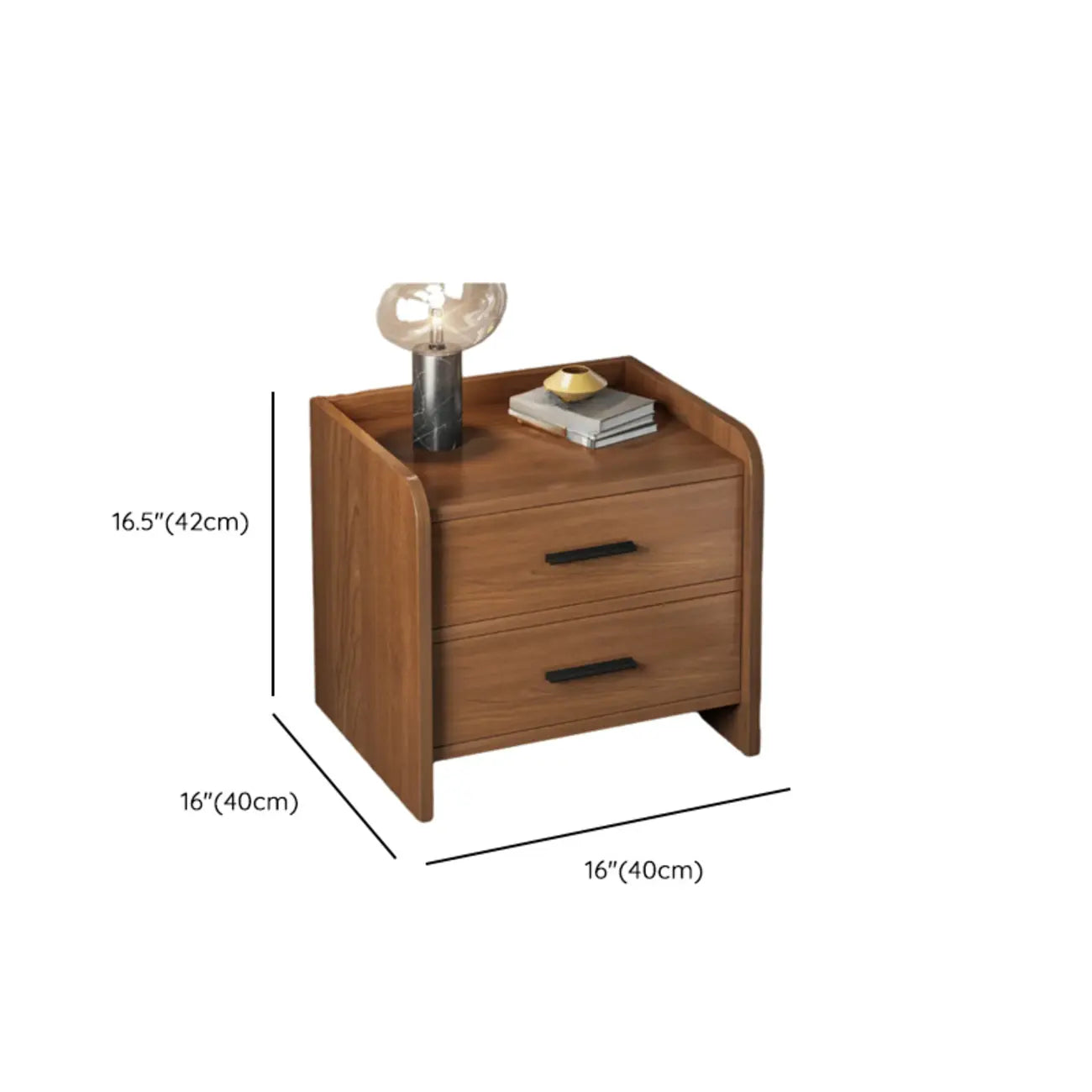 Modern Wooden Bedside Table with Storage Drawer
