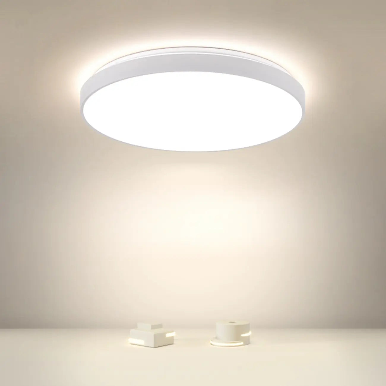 Stylish Circular Acrylic Flush Ceiling Light in Multi Dimming