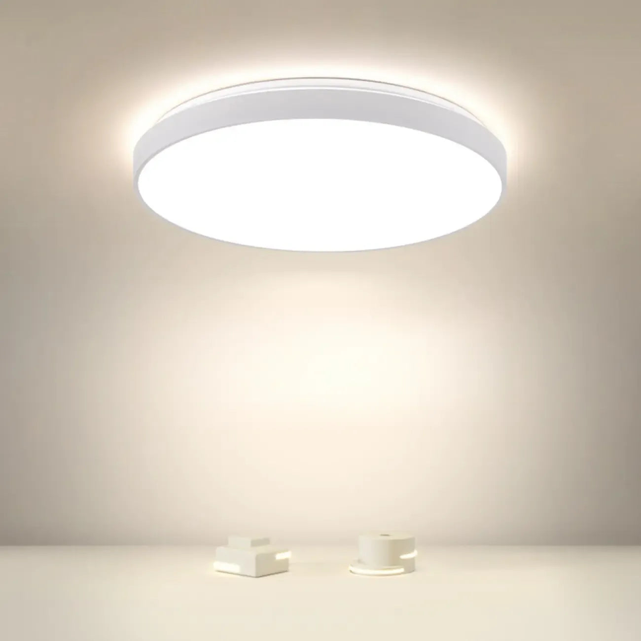 Stylish Circular Acrylic Flush Ceiling Light in Multi Dimming