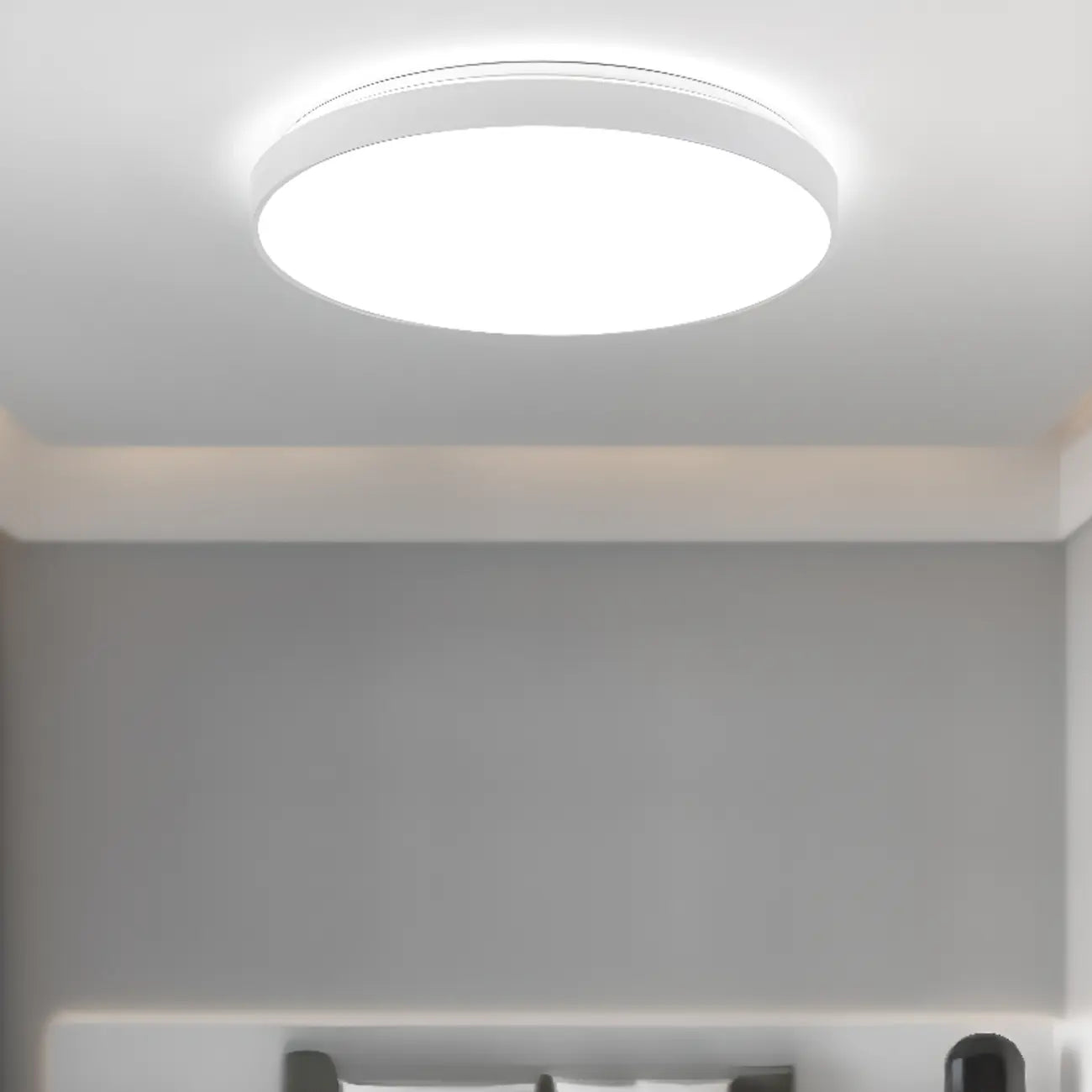 Stylish Circular Acrylic Flush Ceiling Light in Multi Dimming