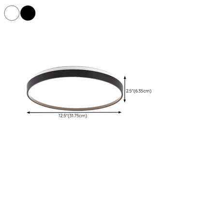 Stylish Circular Acrylic Flush Ceiling Light in Multi Dimming