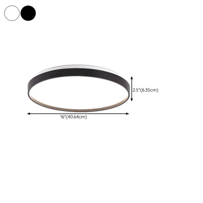 Stylish Circular Acrylic Flush Ceiling Light in Multi Dimming