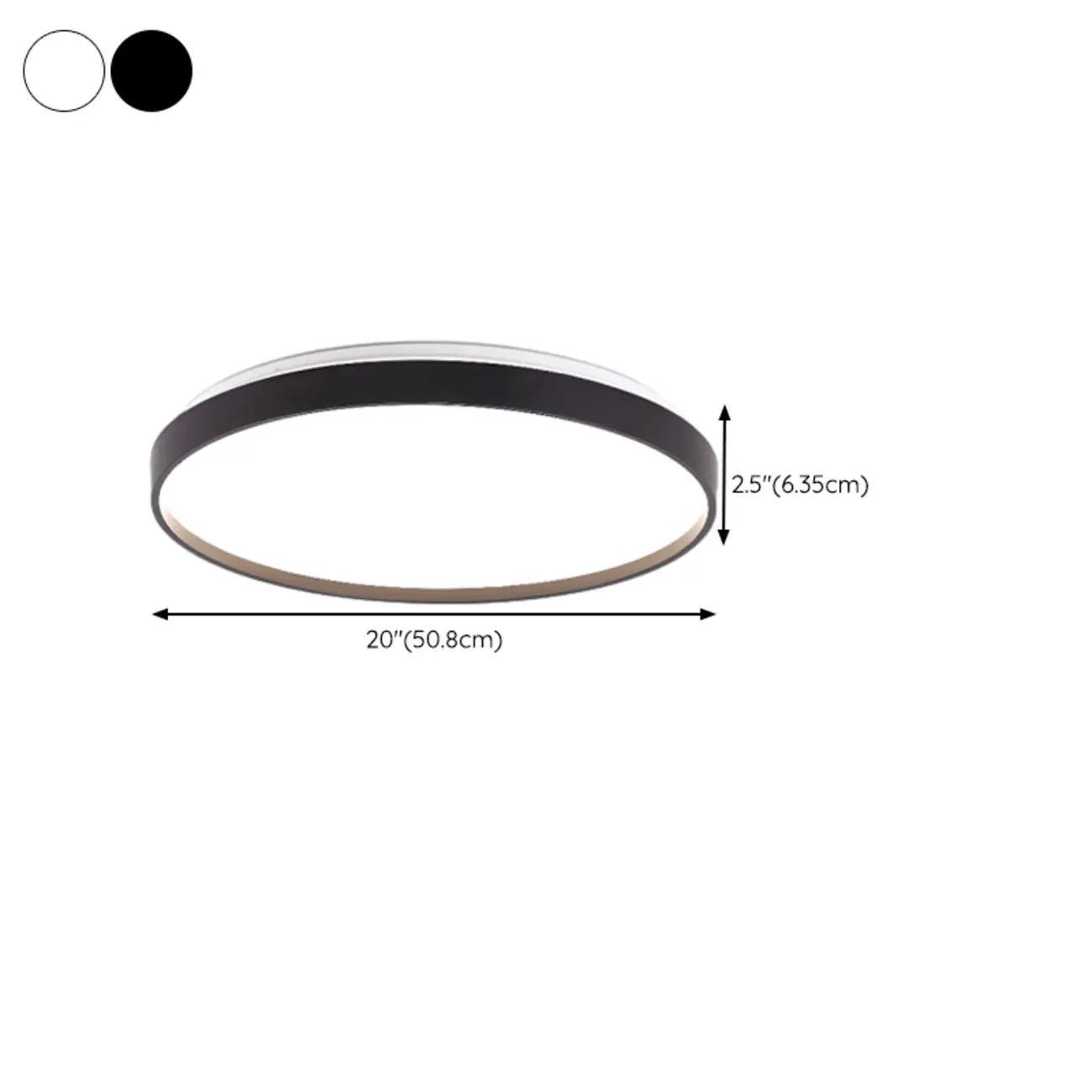 Stylish Circular Acrylic Flush Ceiling Light in Multi Dimming