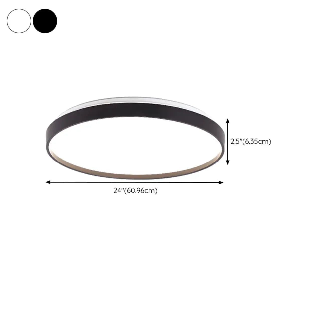 Stylish Circular Acrylic Flush Ceiling Light in Multi Dimming