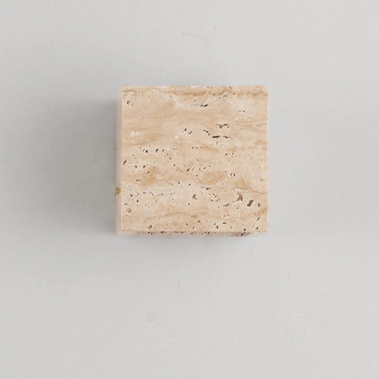 Modern Stone Beige Geometry Outdoor Wall Sconce