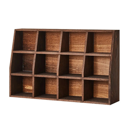 Wooden Open Display Cabinet for Living Room Decor