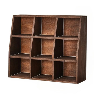 Wooden Open Display Cabinet for Living Room Decor