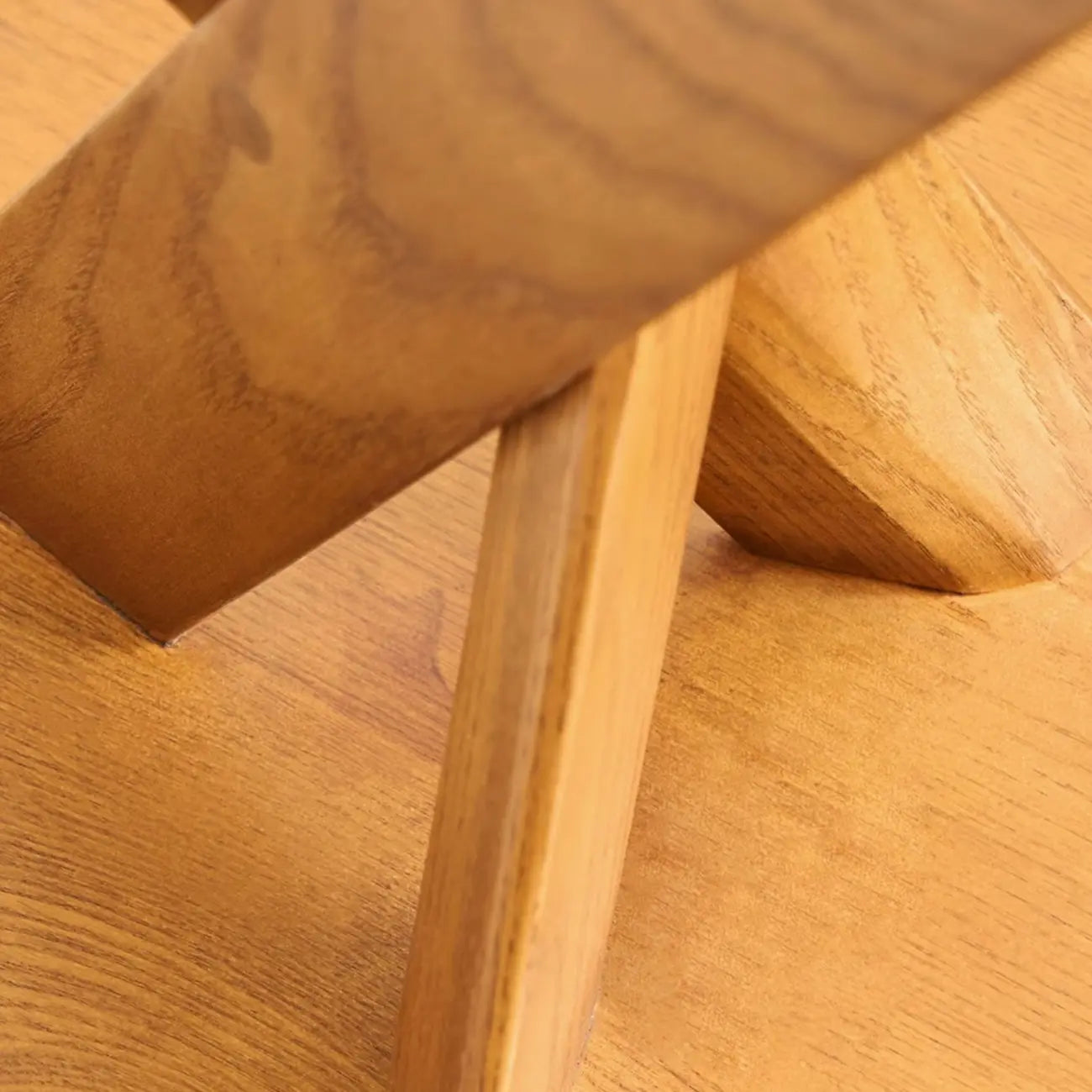 Contemporary Black Wooden Tripod Side Table