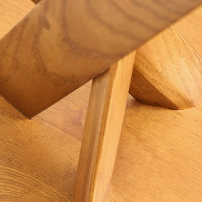 Contemporary Black Wooden Tripod Side Table