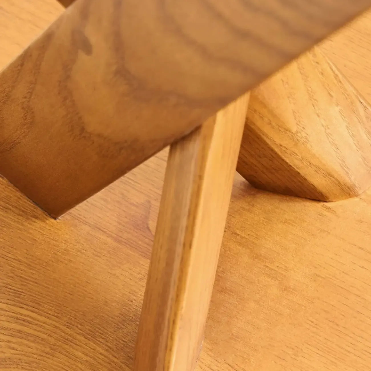 Contemporary Black Wooden Tripod Side Table