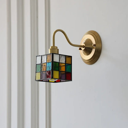 Rubik's cube Wall Sconce with Multi-Color for Living Room