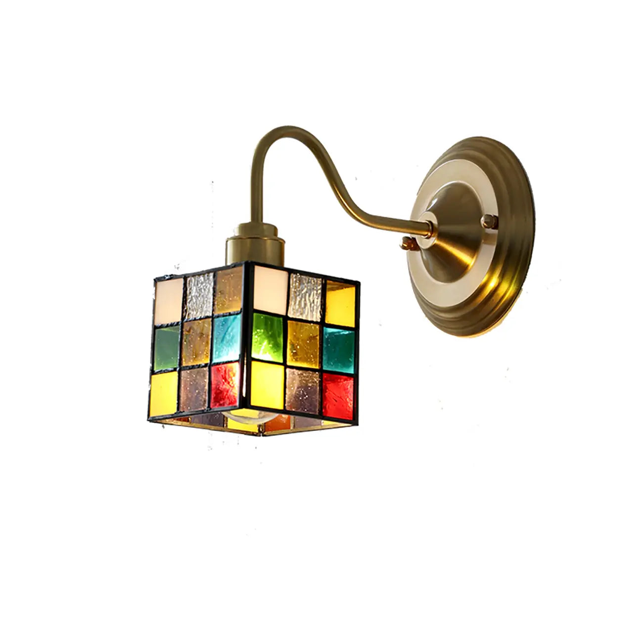 Rubik's cube Wall Sconce with Multi-Color for Living Room