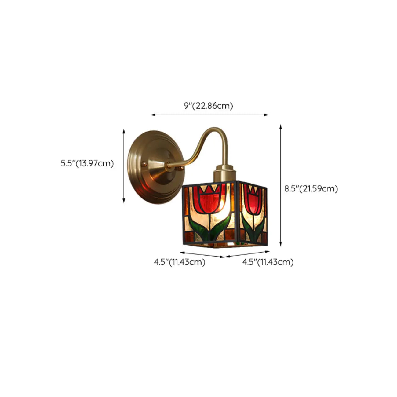 Rubik's cube Wall Sconce with Multi-Color for Living Room