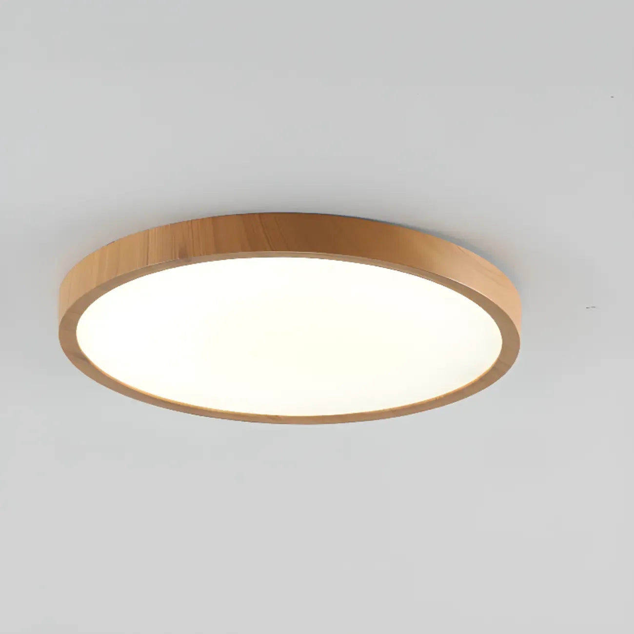 Simplistic Circular Acrylic Flush Ceiling Light in Dimmable