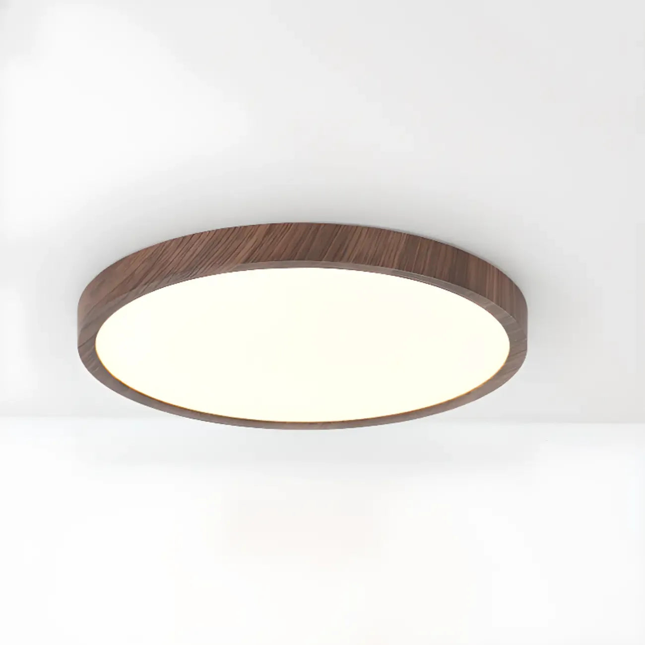 Simplistic Circular Acrylic Flush Ceiling Light in Dimmable