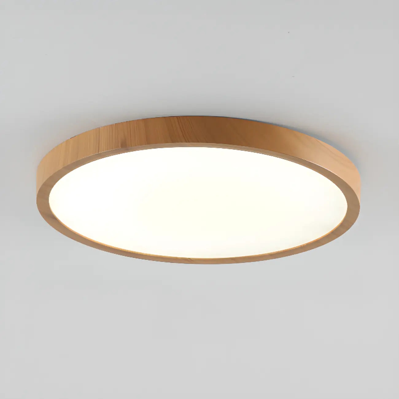 Simplistic Circular Acrylic Flush Ceiling Light in Dimmable