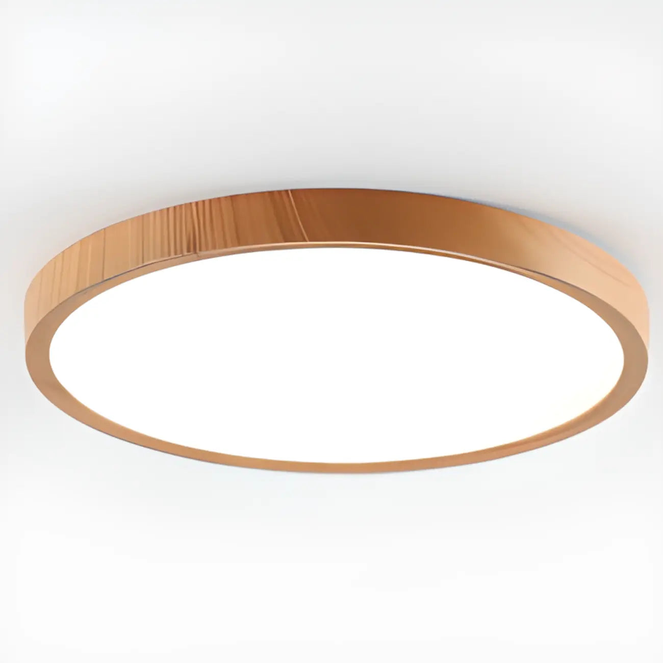 Simplistic Circular Acrylic Flush Ceiling Light in Dimmable