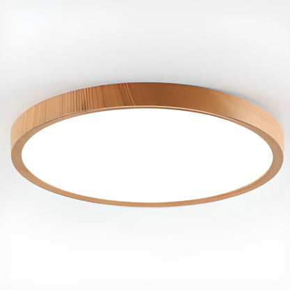 Simplistic Circular Acrylic Flush Ceiling Light in Dimmable