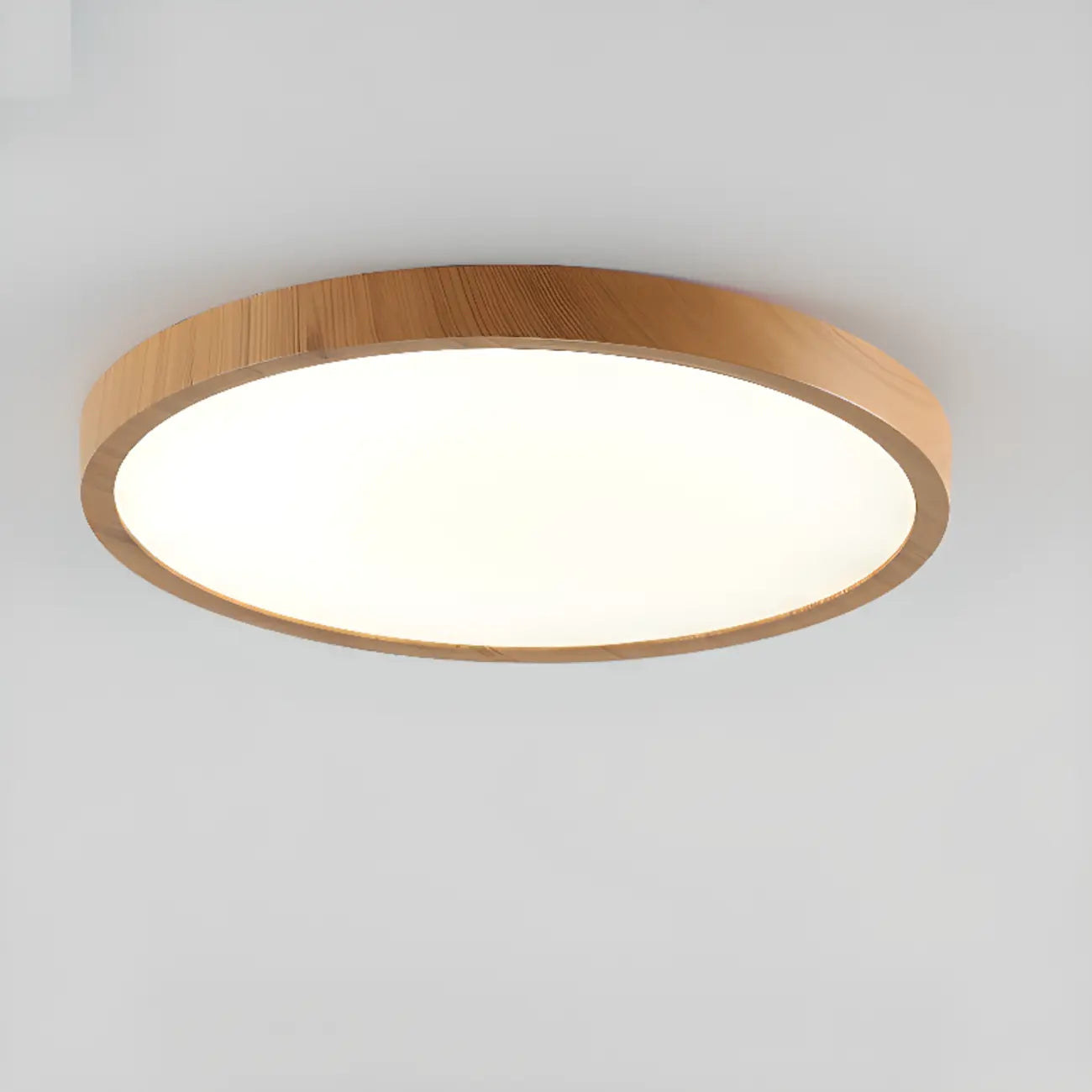 Simplistic Circular Acrylic Flush Ceiling Light in Dimmable
