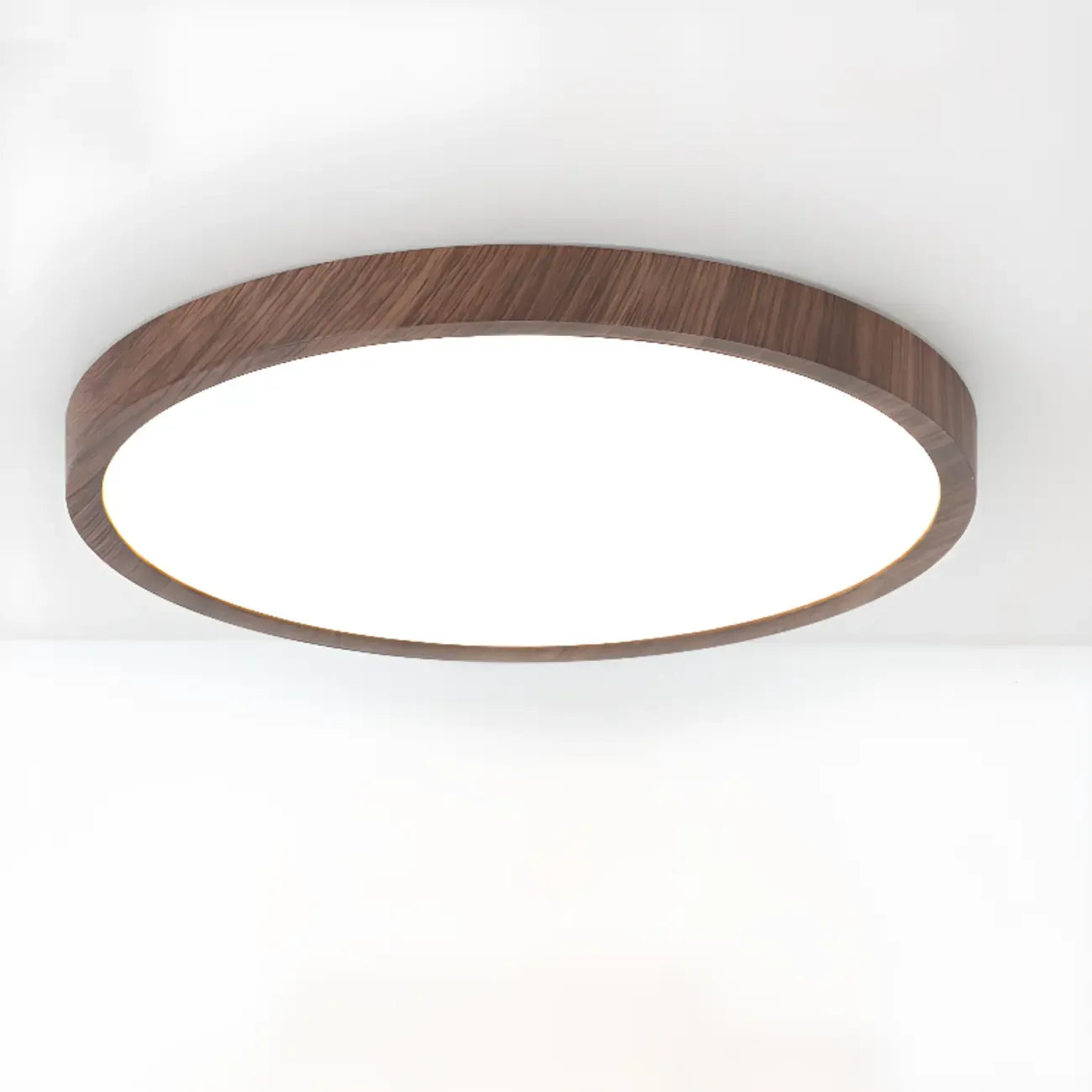 Simplistic Circular Acrylic Flush Ceiling Light in Dimmable
