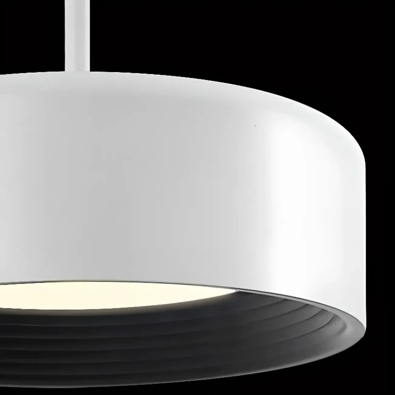 Simple Metal Drum Island Pendant Light Dimmable LED for Kitchen