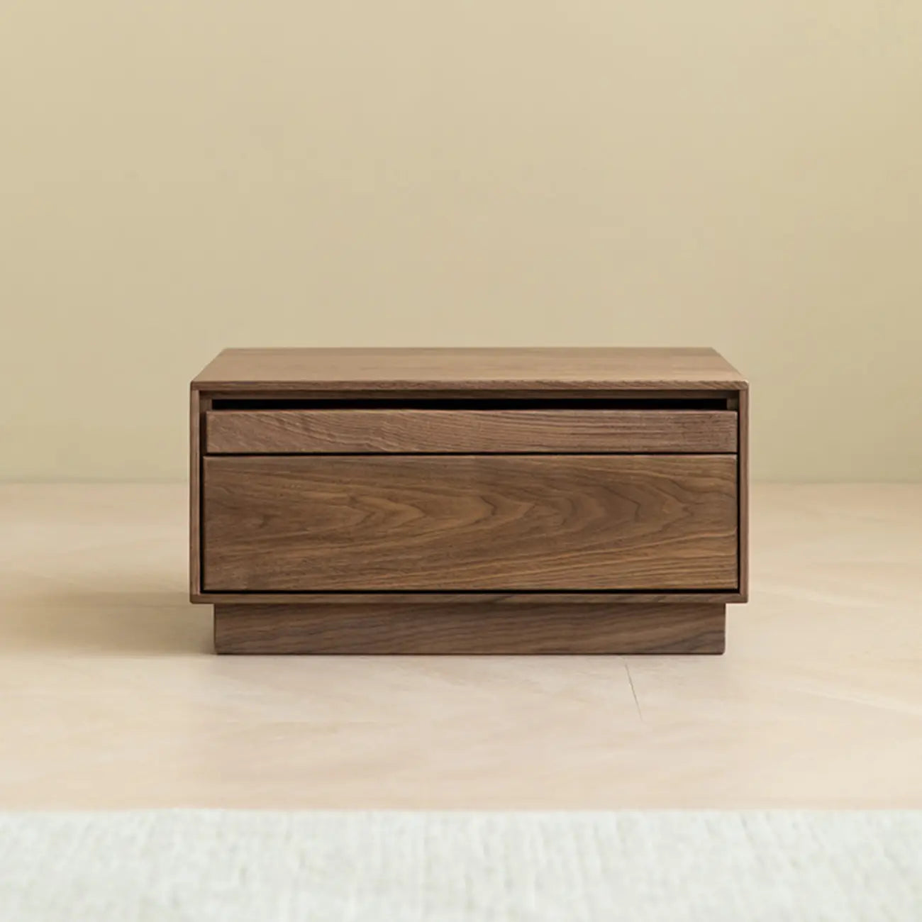 Scandinavia Solid Wood Two-Drawer Storage Nightstand