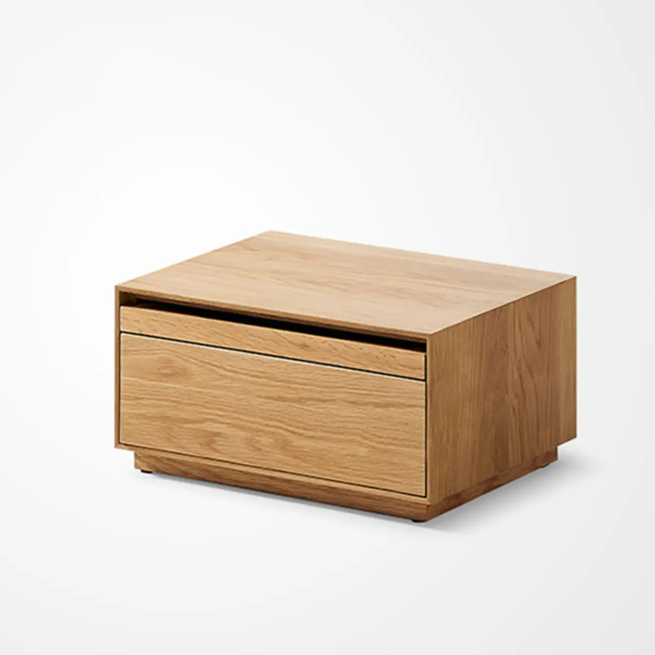 Scandinavia Solid Wood Two-Drawer Storage Nightstand