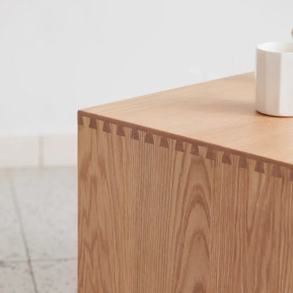 Scandinavia Solid Wood Two-Drawer Storage Nightstand