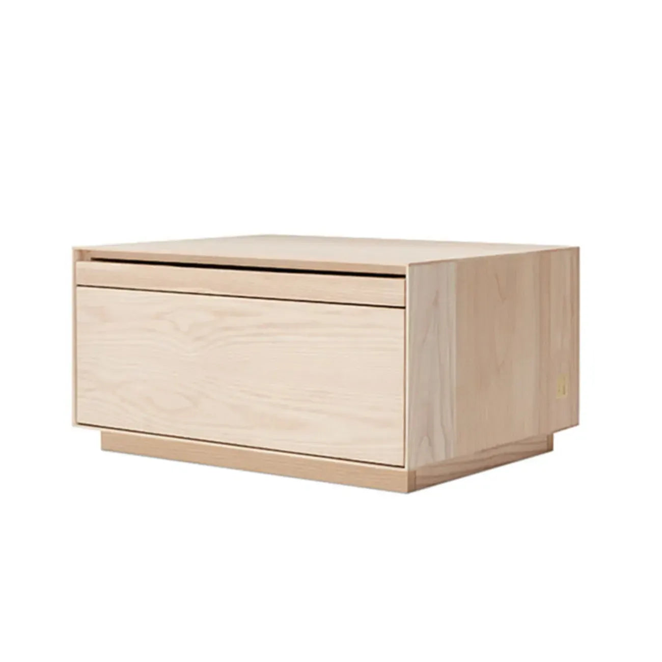 Scandinavia Solid Wood Two-Drawer Storage Nightstand