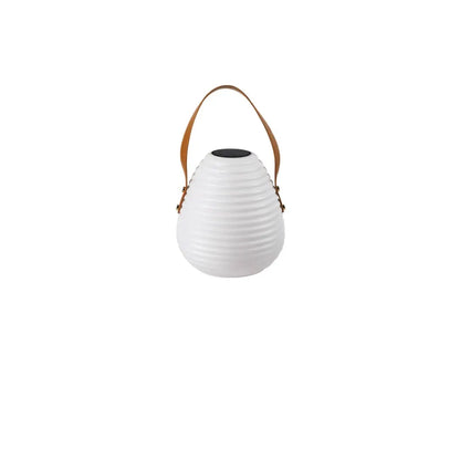 Minimalist Resin White Lantern Design Post Cap Light