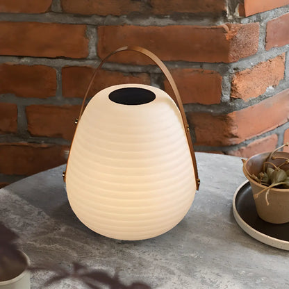 Minimalist Resin White Lantern Design Post Cap Light