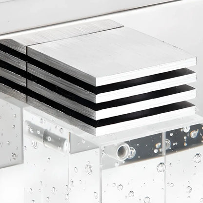 Rectangular Crystal Vanity Light Modern Silver LED for Bathroom