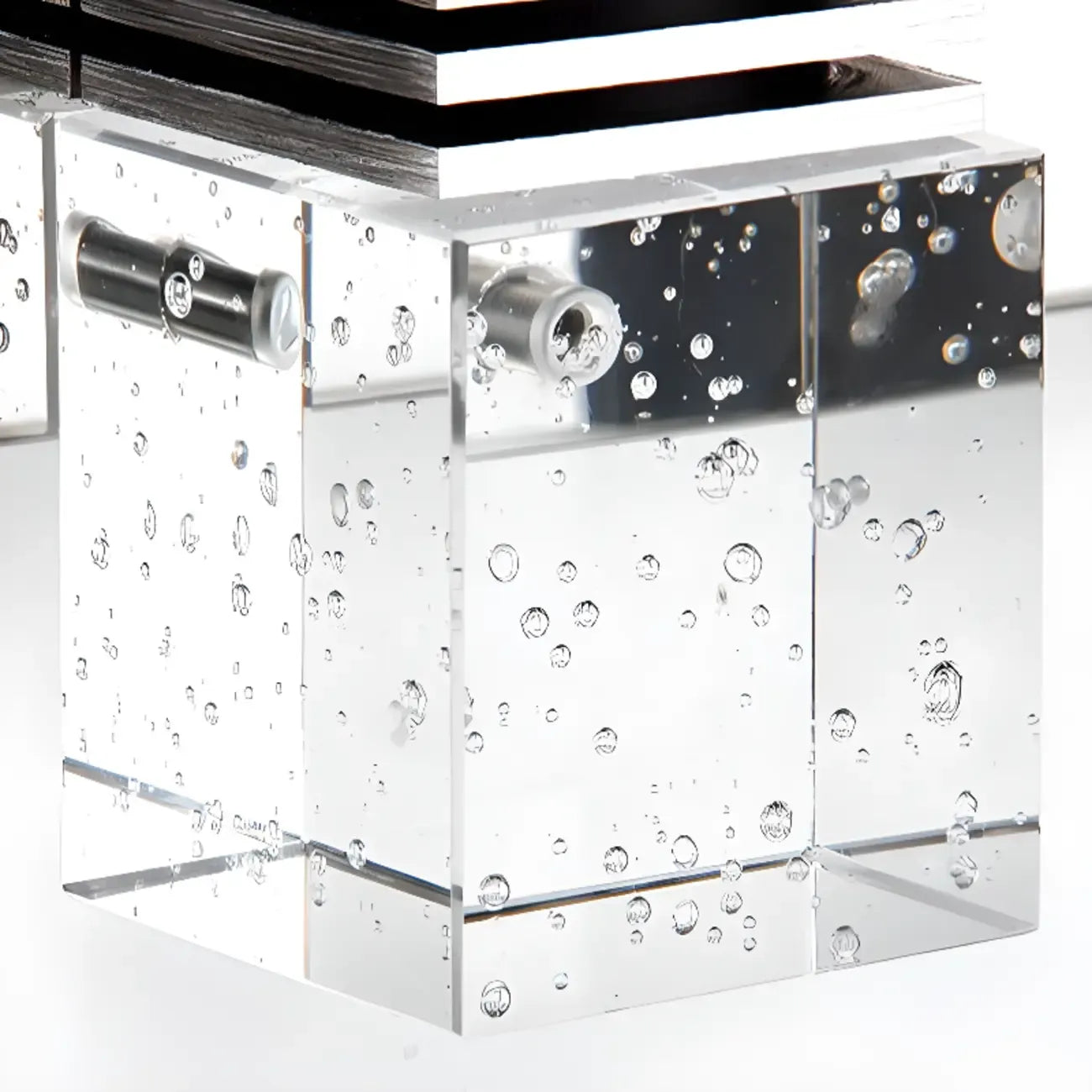 Rectangular Crystal Vanity Light Modern Silver LED for Bathroom