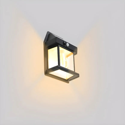Modern Solar Metal Transparent Outdoor Wall Sconce